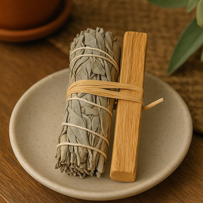Smudge Stick, White Sage and Palo Santo 4"