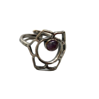 Silver-Plated Adjustable Ring (#20)