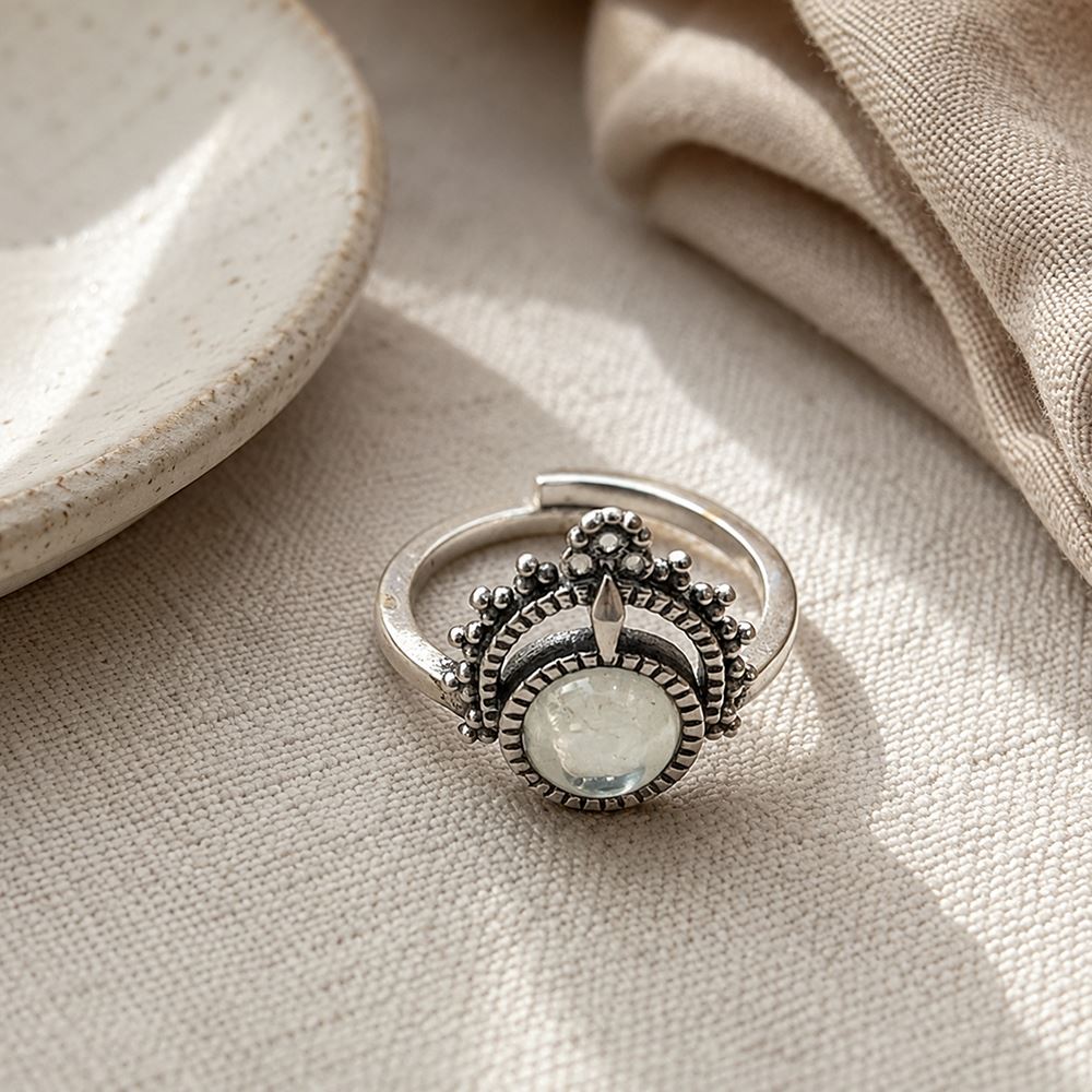 Silver-Plated Adjustable Ring (#11)