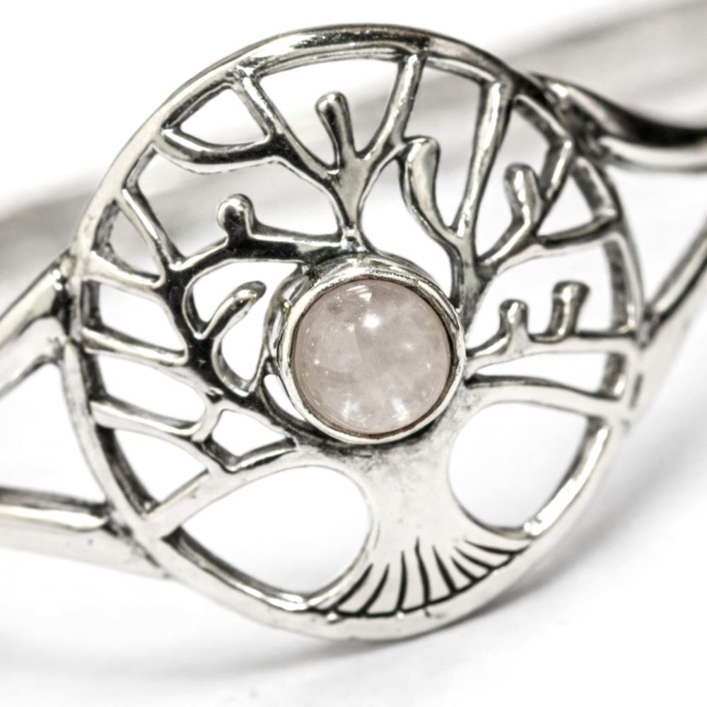 Silver-Plated Adjustable Tree of Life Cuff Bangle - image 16