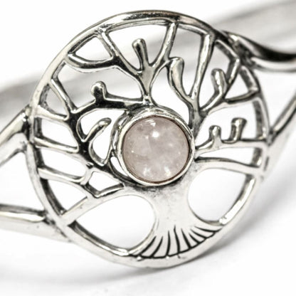 Silver-Plated Adjustable Tree of Life Cuff Bangle - image 16