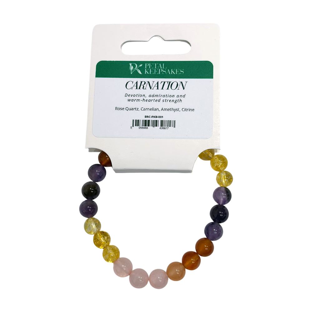 Petal Keepsakes Gemstone Bracelet, Carnation - Wholesale UK - Global 1st