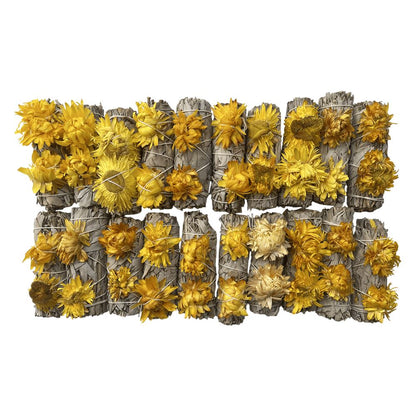 Smudge Stick, White Sage and Sunflower 4"