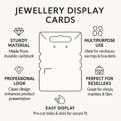 Jewellery Card with Indents, 6.8x9.8cm, Single