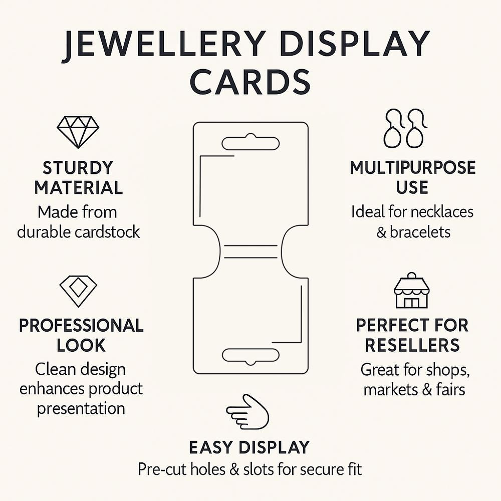 Jewellery Card, 6x6cm (Folded), Single