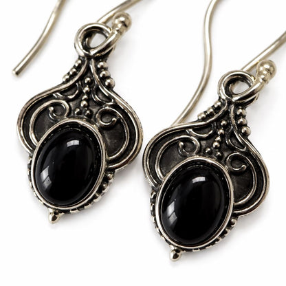 Silver-Plated Hanging Earwire Earrings (#02), 2x1cm