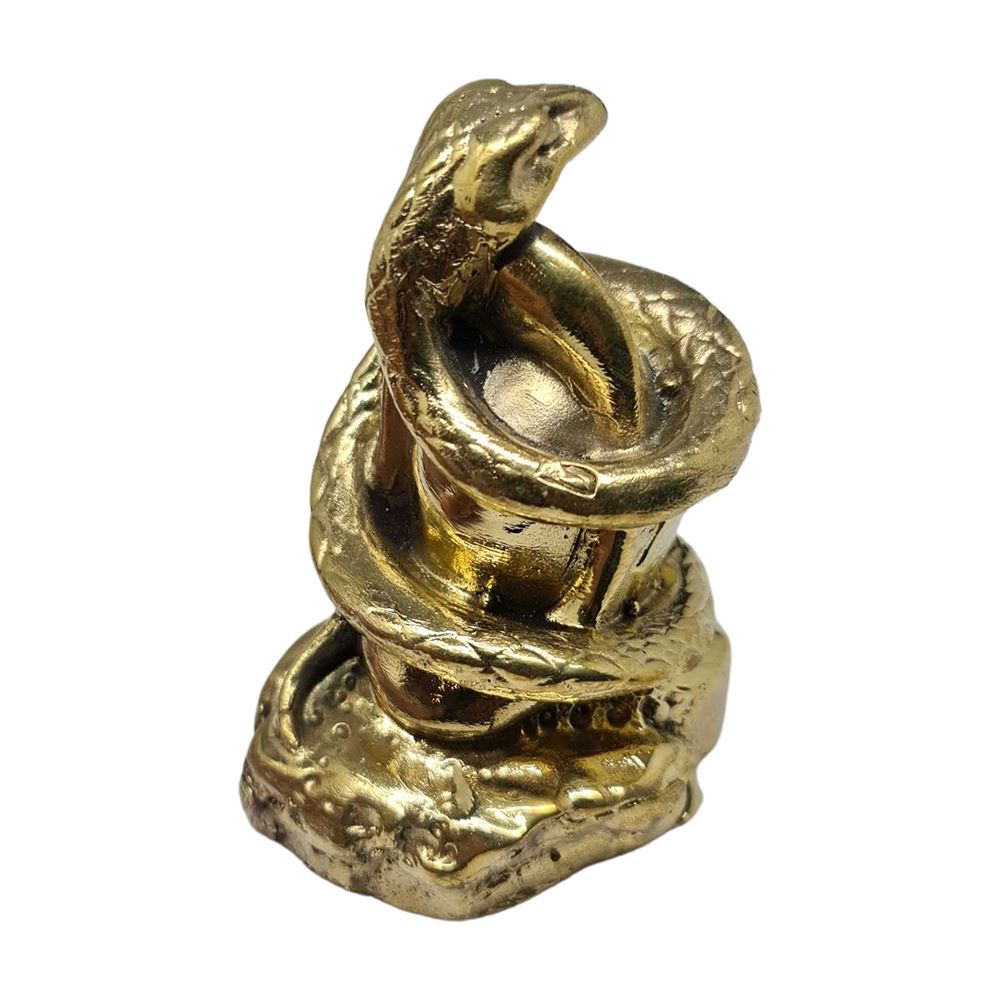 Brass Figurines, Shiny Finish, Snake