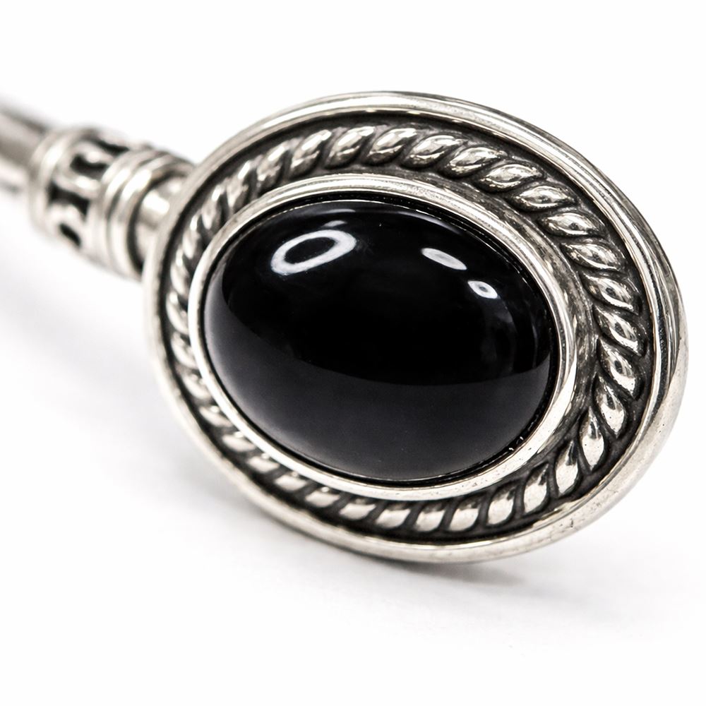 Silver-Plated Adjustable Boho Oval Cuff Bangle - image 19