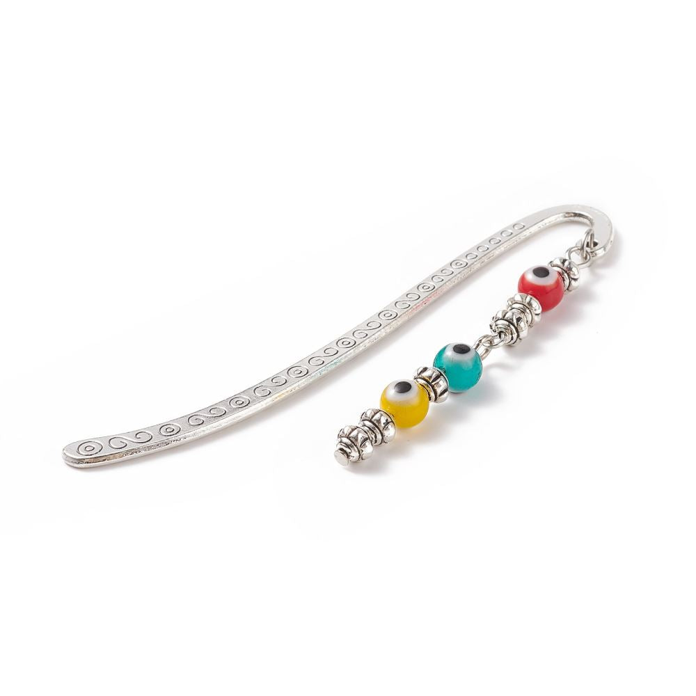 Evil Eye Beaded Bookmark, Assorted Colour