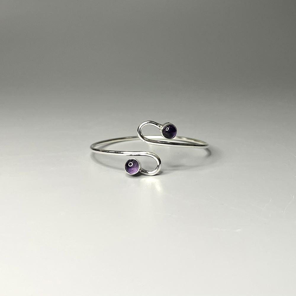 Silver-Plated Adjustable Serpentine Cuff Bangle - image 11