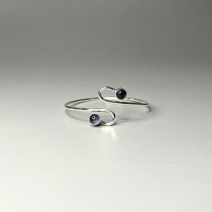 Silver-Plated Adjustable Serpentine Cuff Bangle - image 11