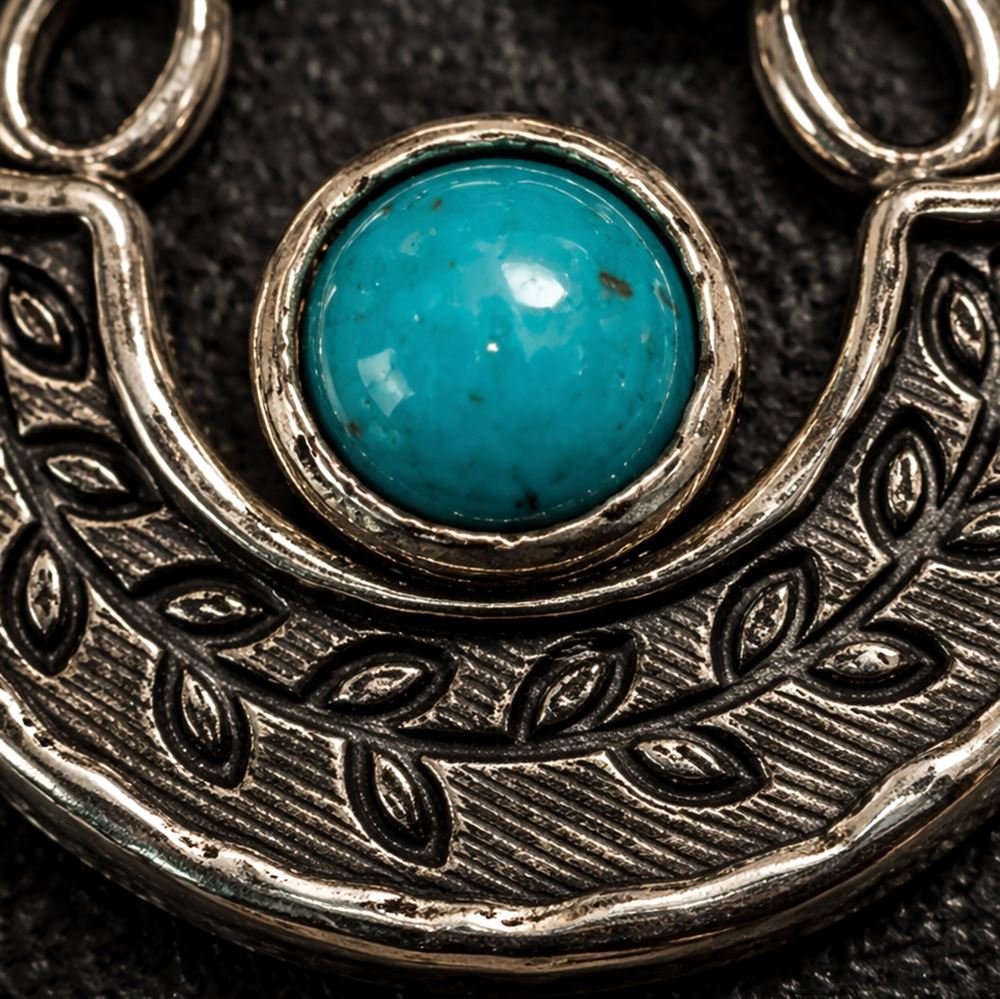 Silver-Plated Pendant (without Chain) (#09), 3x2cm