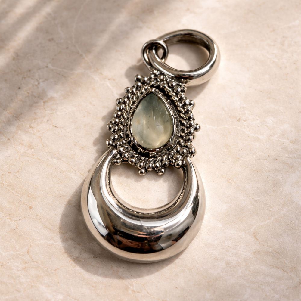 Silver-Plated Pendant (without Chain) (#10), 2.5x1.5cm