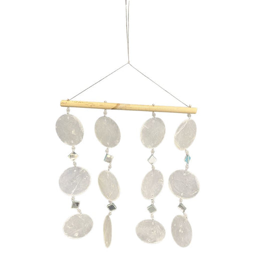 Small Capiz Windchime, Natural