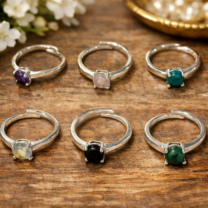 Silver-Plated Adjustable Ring (#32)