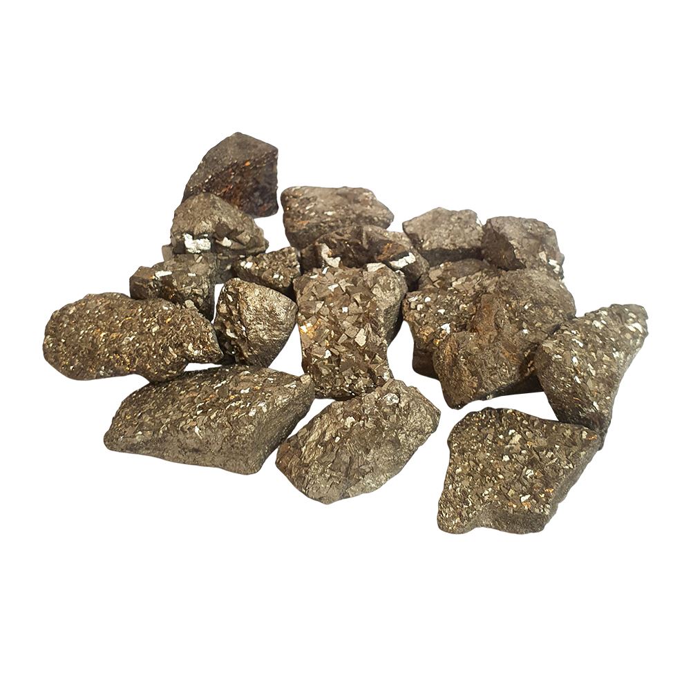 Raw Rough Cut Crystals, 10-50g, Pack of 12, Pyrite