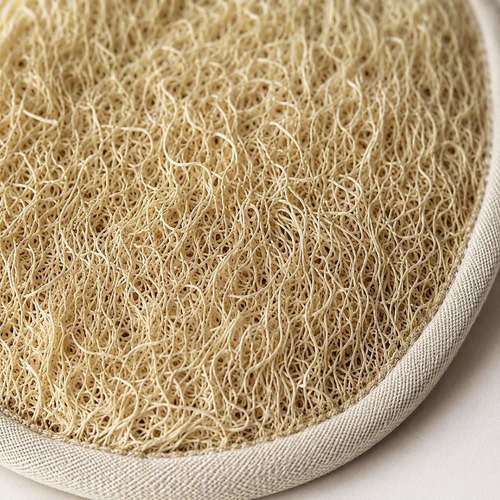 Natural Loofah Oval Mitt, 12x10cm