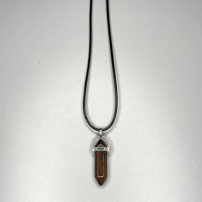 Double Point Pencil Pendant, Black String