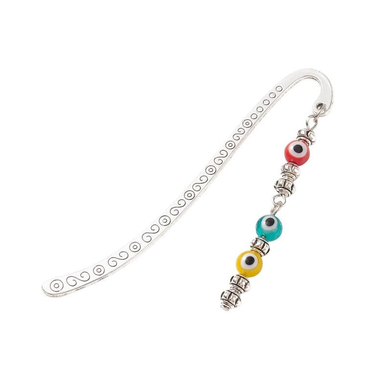 Evil Eye Pendant Bookmark/Hairpin, Assorted Colour