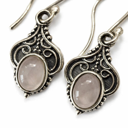 Silver-Plated Hanging Earwire Earrings (#02), 2x1cm