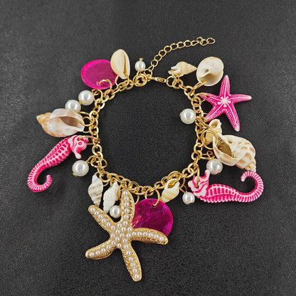 Ocean Charms Chain Bracelet, Assorted Colour