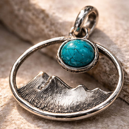 Silver-Plated Pendant (without Chain) (#02), 2.5x1.5cm