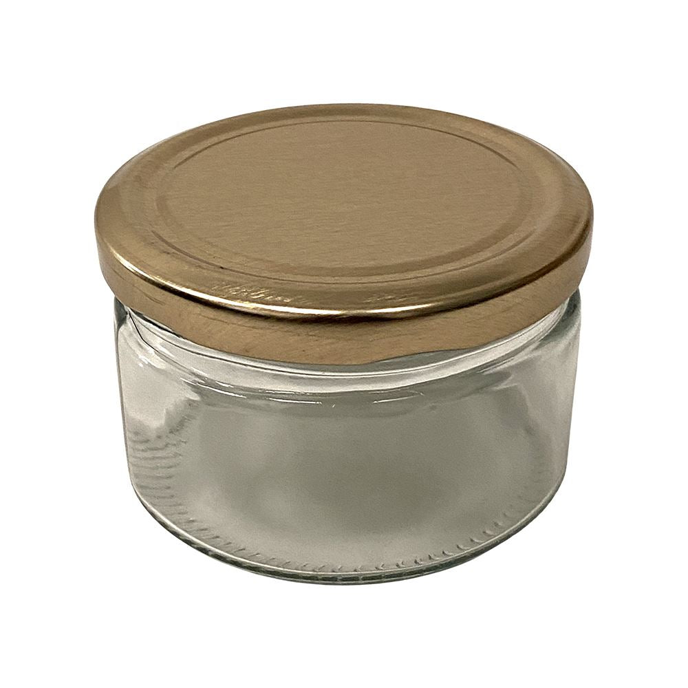 Glass Jar with Metal Lid, 200ml, 7.5x5cm