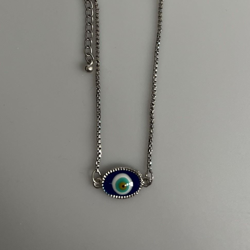 Evil Eye Anklet, Oval Eye (JIT)