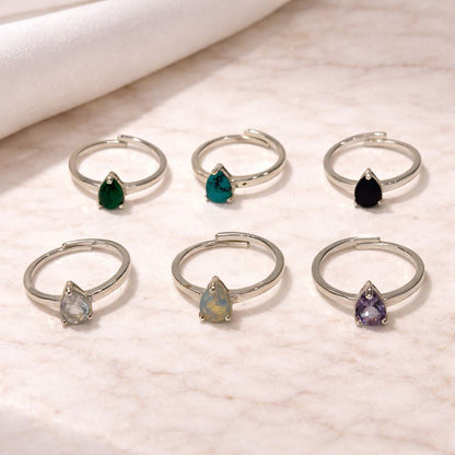 Silver-Plated Adjustable Ring (#35)