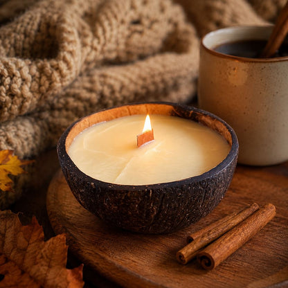Coconut Shell Candle with Essential Oil - image 12
