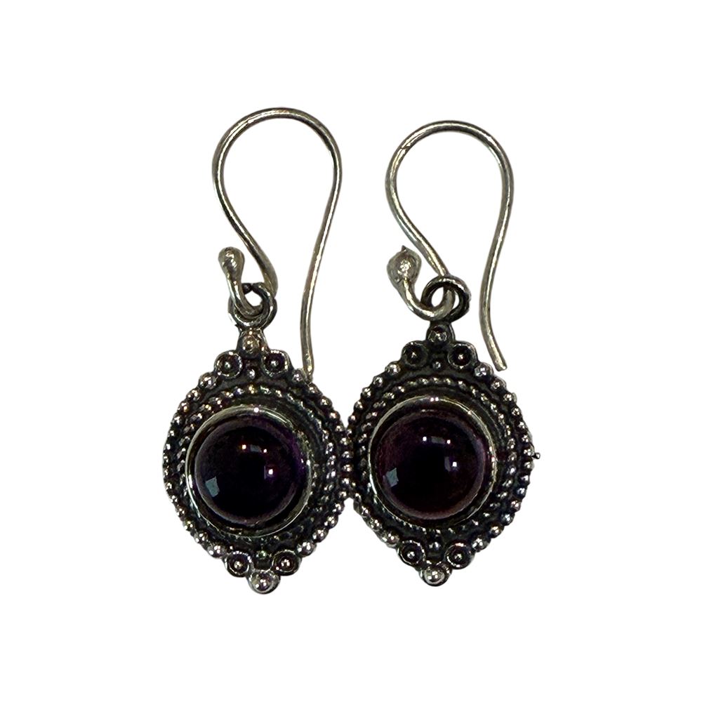 Silver-Plated Hanging Earwire Earrings (#06), 1.5x1cm