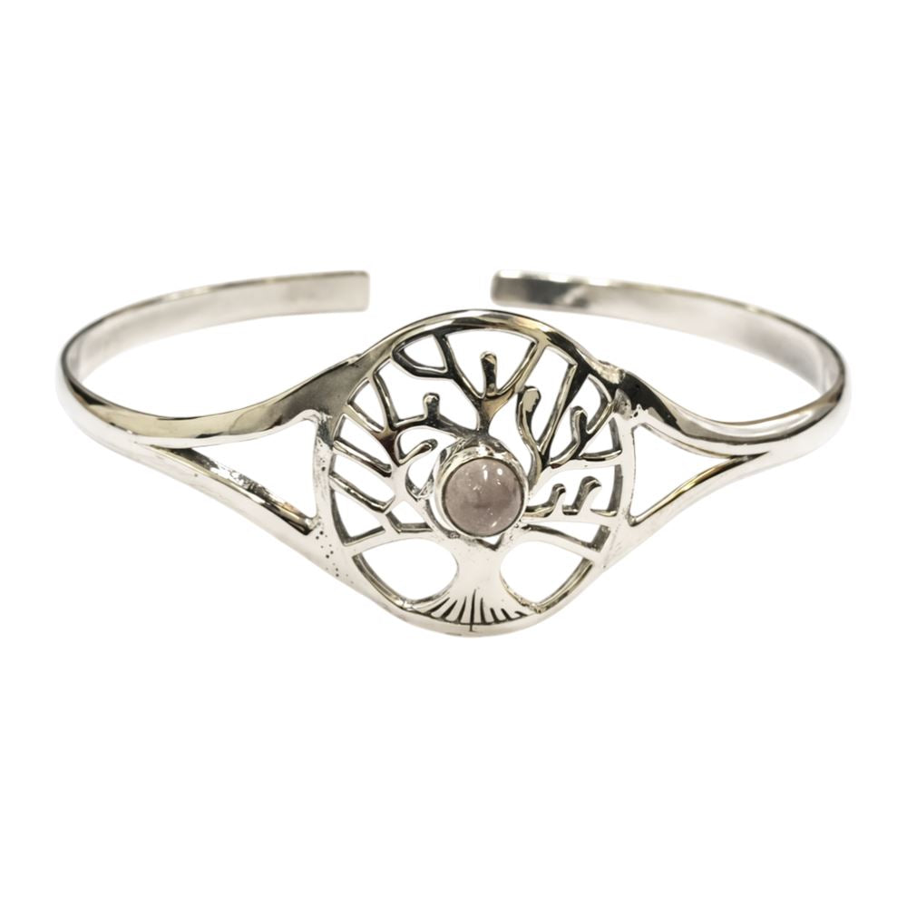 Silver-Plated Adjustable Tree of Life Cuff Bangle - image 15