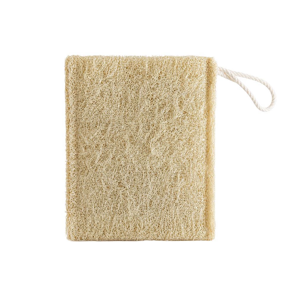 Natural Loofah Rectangular Pouch, 10x9cm