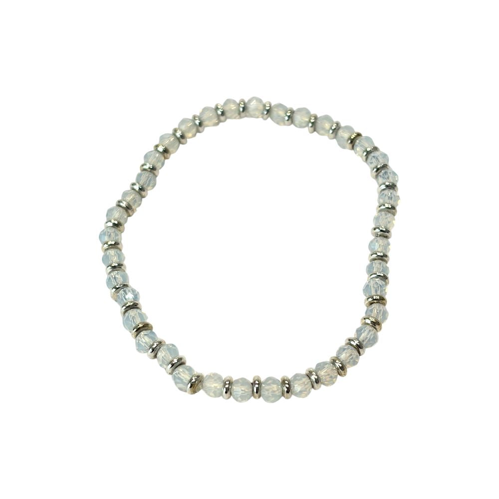 Silver Plated Stretch Bracelet with Gemstones - image 17