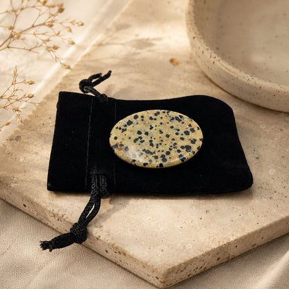 Worry Thumb Stone, Dalmatian Jasper