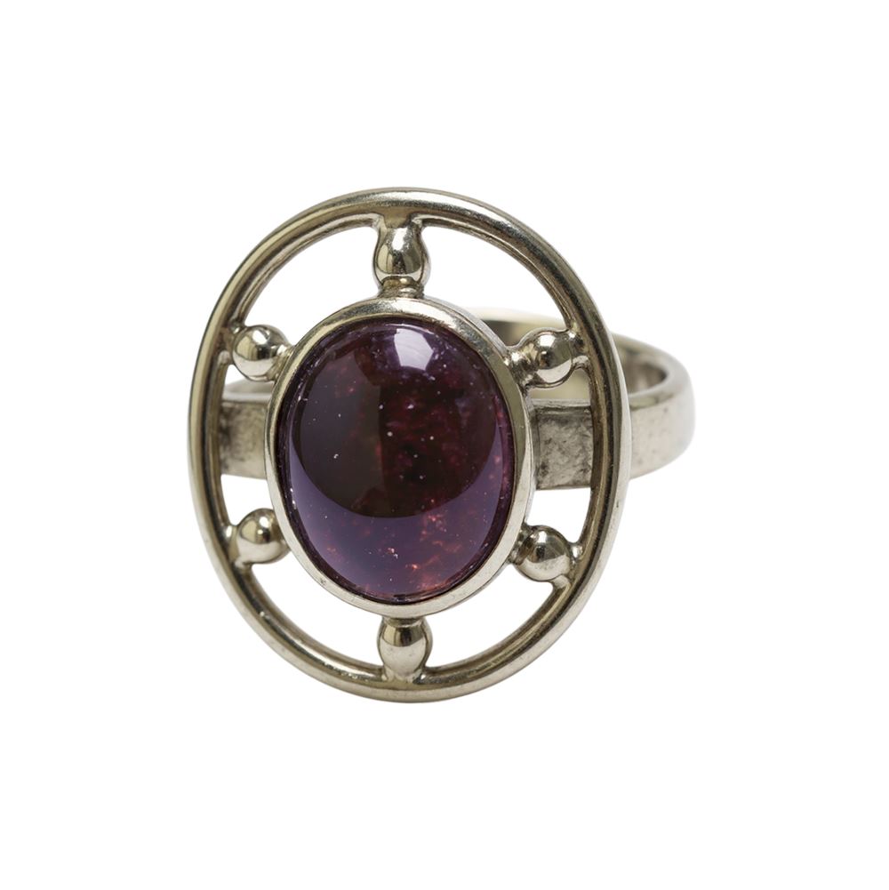 Silver-Plated Adjustable Ring (#13)