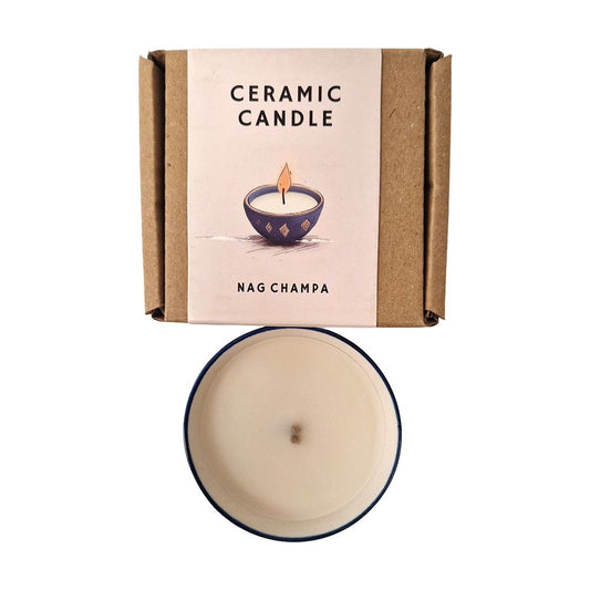 Ceramic Bowl Candle, Nag Champa