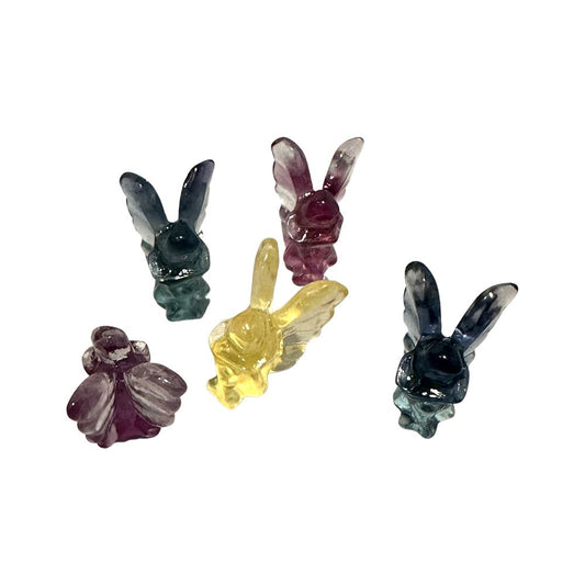 Rainbow Fluorite Mini Fairy, 1.5x1cm