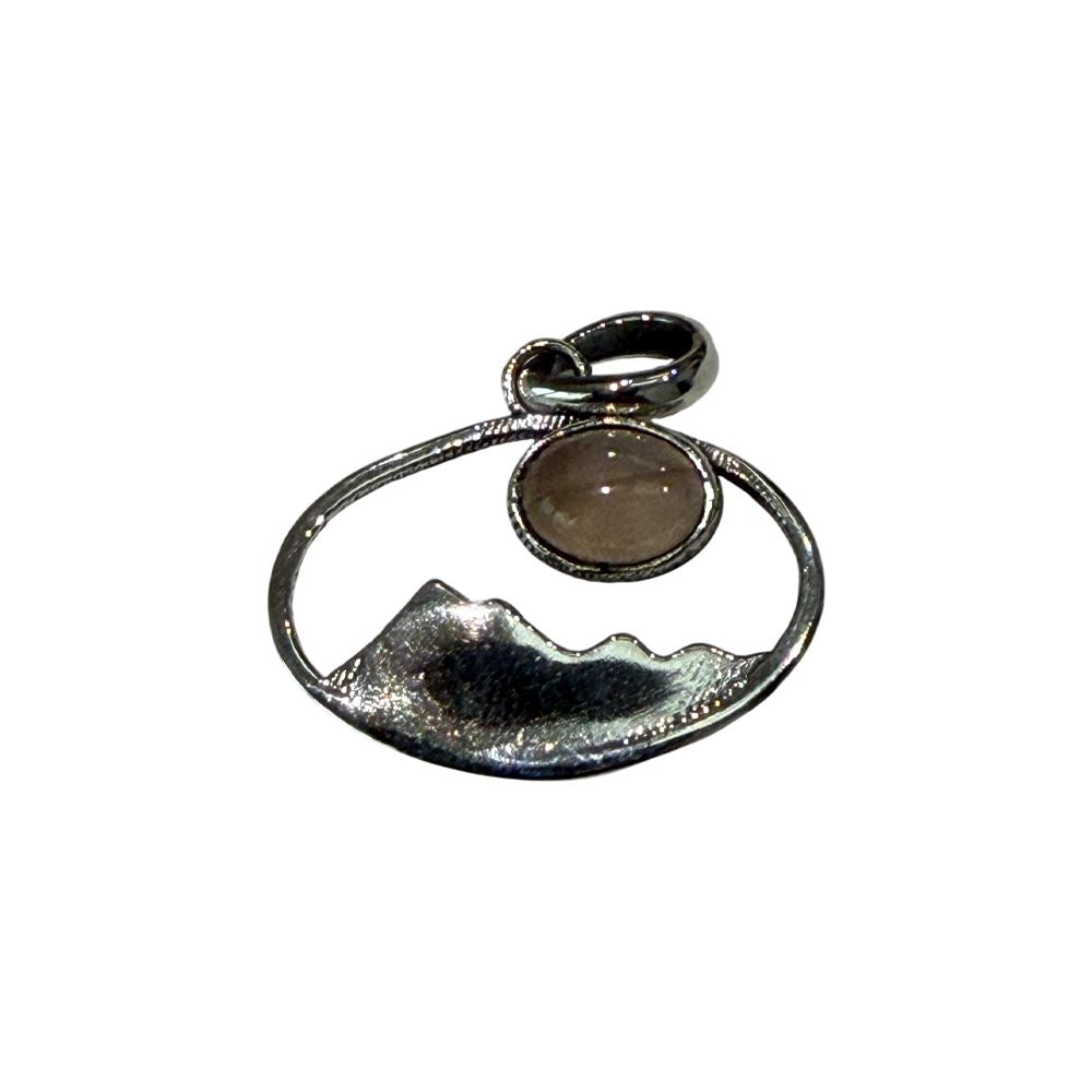 Silver-Plated Pendant (without Chain) (#02), 2.5x1.5cm