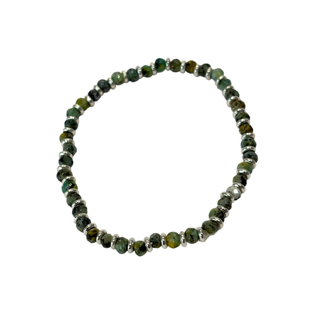 Silver Plated Stretch Bracelet with Gemstones - image 11