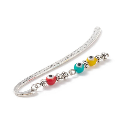 Evil Eye Beaded Bookmark, Assorted Colour