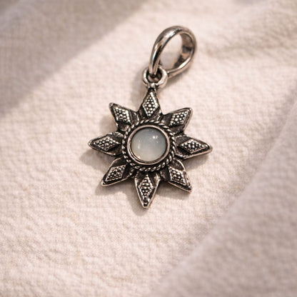 Silver-Plated Pendant (without Chain) (#04), 1.5x1.5cm