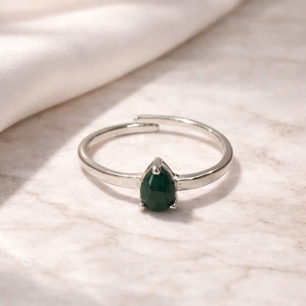 Silver-Plated Adjustable Ring (#35)