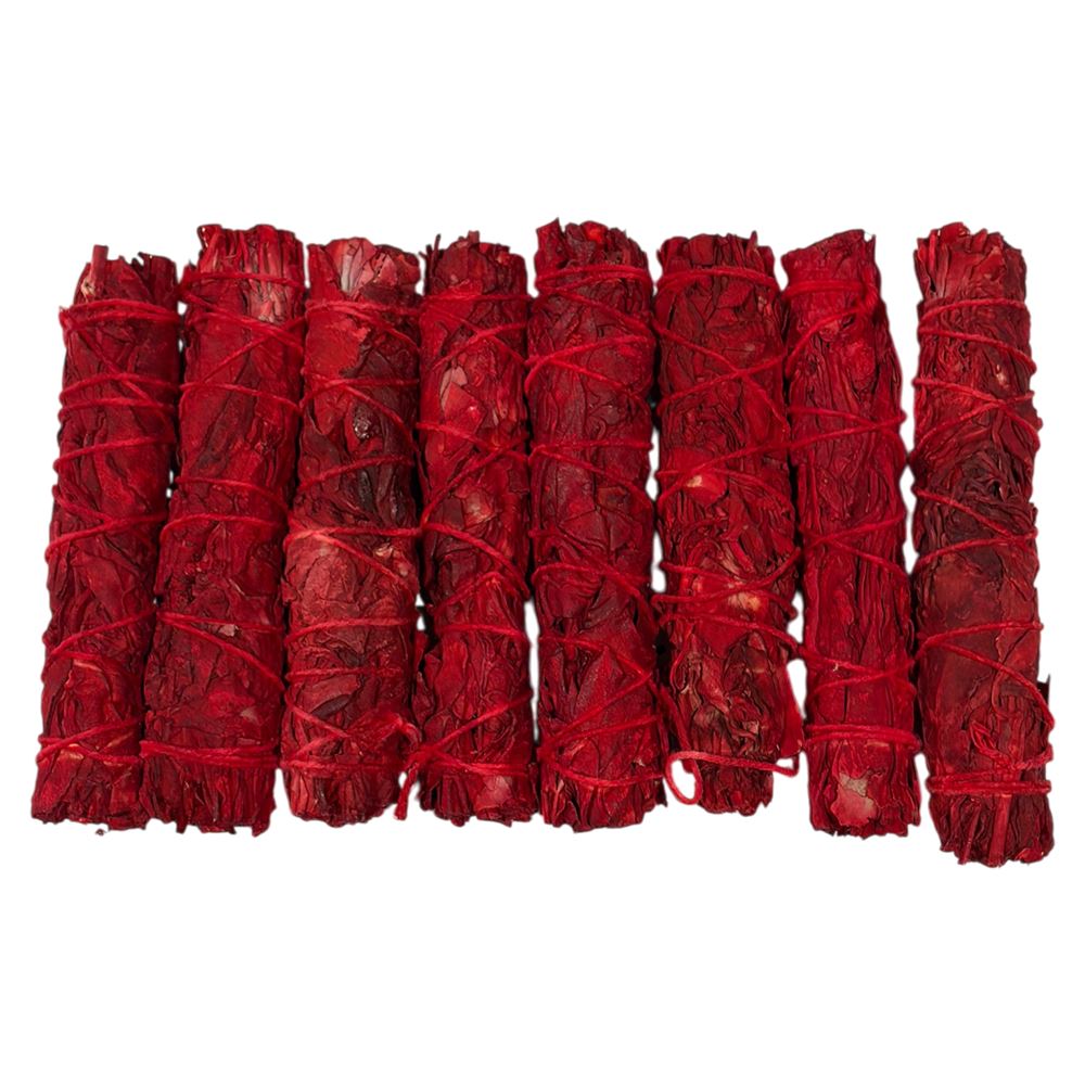 Slimline Sage Smudge Stick, Dragon's Blood 4"