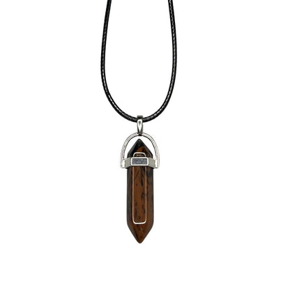 Double Point Pencil Pendant, Black String