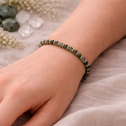 Silver Plated Stretch Bracelet with Gemstones - image 13