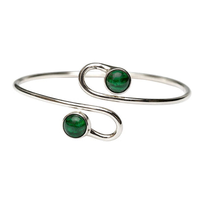 Silver-Plated Adjustable Serpentine Cuff Bangle - image 18