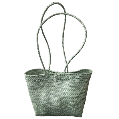Recycled Plastic Woven Beach/Tote Long Strapped Bag, Large - image 10