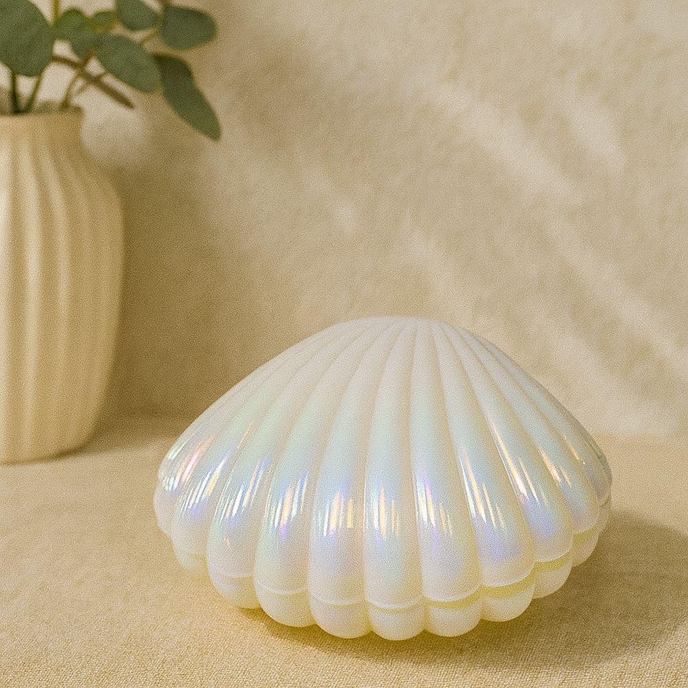 Clam Shell Ornament Box, 9x7x4cm