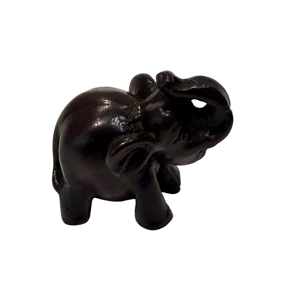 Wooden Elephant Figurine, Assorted Design, 3-4cm